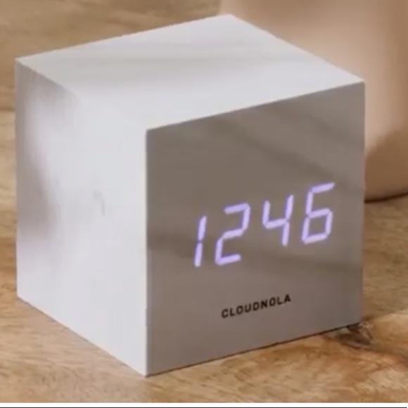 Other - Cloudnola Block Clock Marble